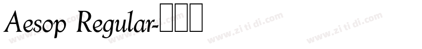 Aesop Regular字体转换 Aesop Regular字体转换